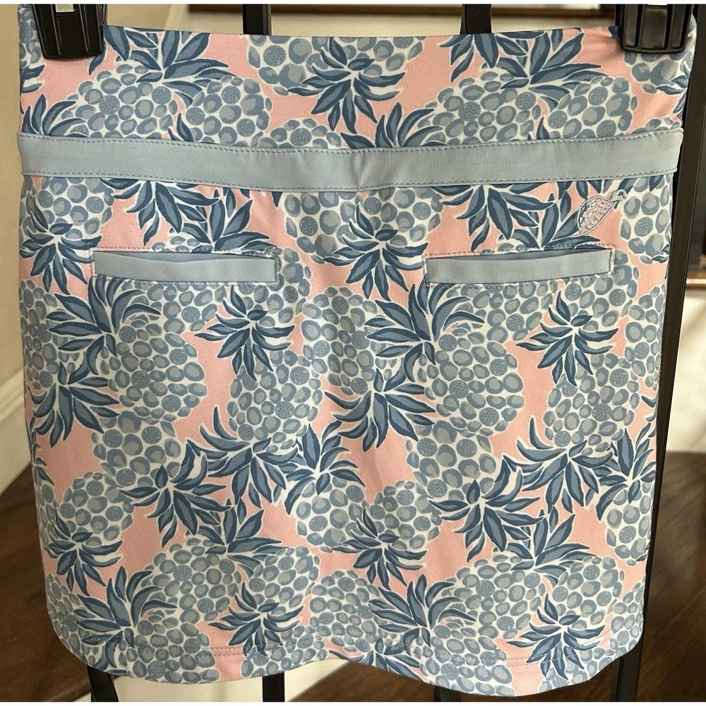 Little Girl's Size 5-6 Small Turtles & Tees Golf Tennis Skort Skirt Blue